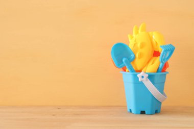 tatil ve yaz görüntü ile plaj oyuncakları çocuk için.