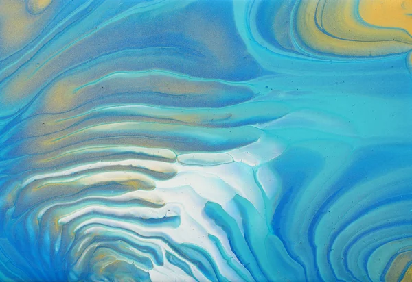 Konst fotografi av abstrakt marblezed effekt bakgrund. blå, minr och guld kreativa färger. Vacker färg — Stockfoto
