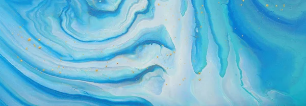 Konst fotografi av abstrakt marblezed effekt bakgrund. Blå, mynta och guld kreativa färger. Vacker färg — Stockfoto