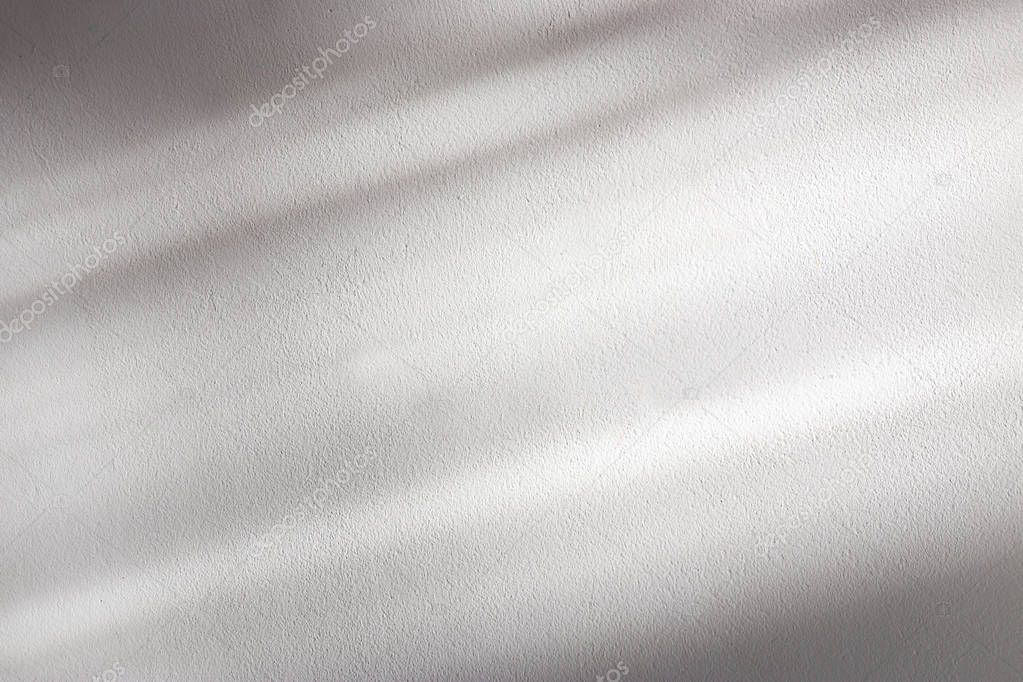 background of organic shadow over white textured wall