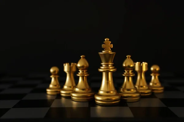 Image of chess game. Business, competition, strategy, leadership and success concept — Stock Photo, Image