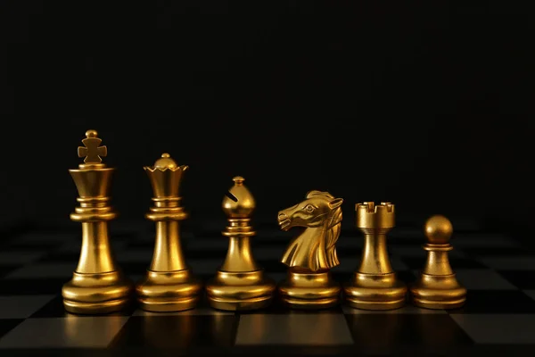 Obrázek šachové partie. Podnikání, konkurence, strategie, vedení a koncepce úspěchu — Stock fotografie