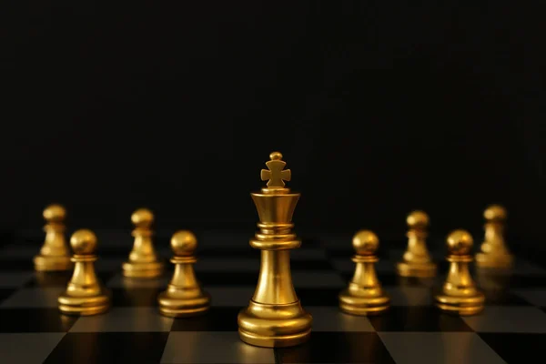 Image of chess game. Business, competition, strategy, leadership and success concept — Stock Photo, Image