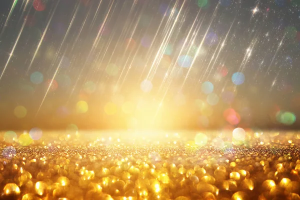Background of abstract glitter lights. gold and silver. de focused — Stock Photo, Image