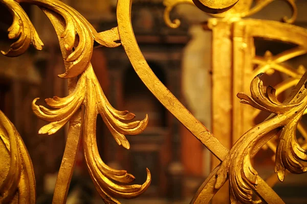 Vintage ornament elements, antique gold floral designs — Stock Photo, Image