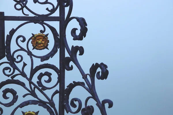 ヴィンテージゴシック装飾要素、アンティーク花のデザイン — ストック写真