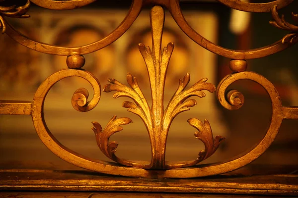 Vintage ornament elements, antique gold floral designs — Stock Photo, Image