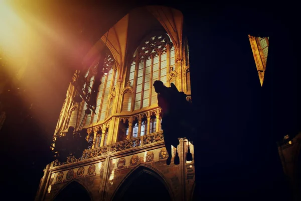 Vista interna della cattedrale di Praga — Foto Stock