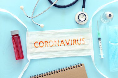 Corona Virüs Salgını 'nın tıbbi konsepti. Sağlık ve tıbbi konsept