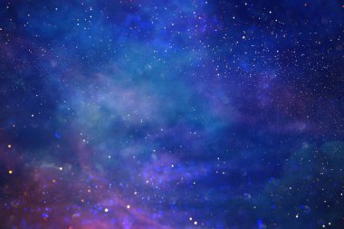 Soyut simli siyah ve mavi ışıklar arka planda. Odaklanmamış