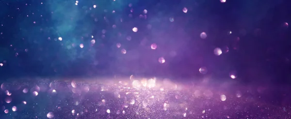 Background Abstract Glitter Lights Gold Blue Purple Focused — Stock Photo, Image