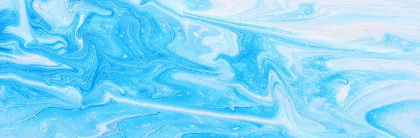 Художественная Фотография Абстрактного Мраморного Фона Эффекта Синий Белый Творческие Цвета — стоковое фото