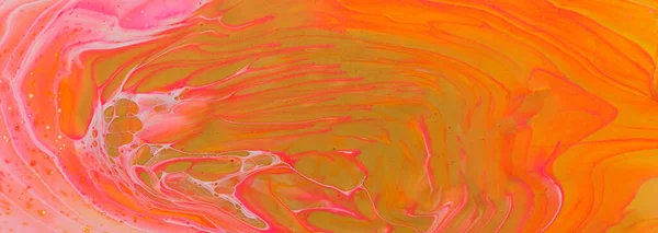 抽象大理石效果背景的艺术摄影 粉色和金色的创意色彩 漂亮的油漆 — 图库照片