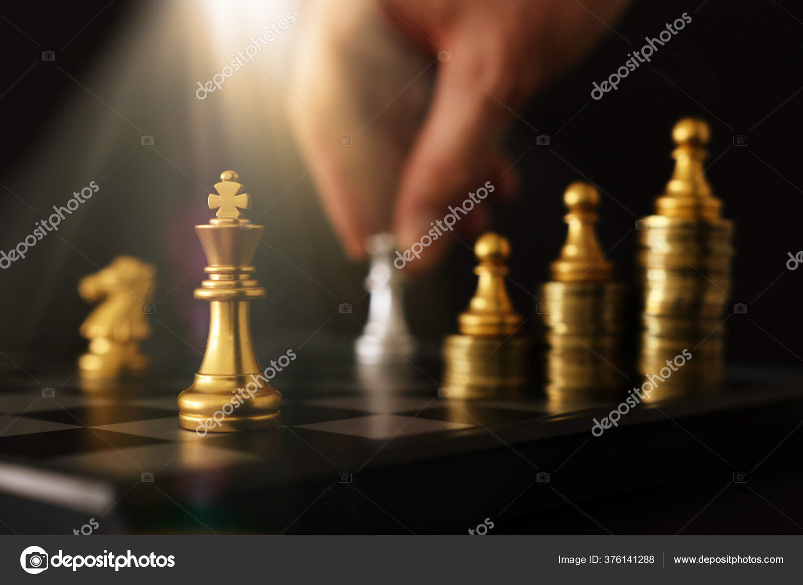 Image Chess Game Business Competition Strategy Leadership Success