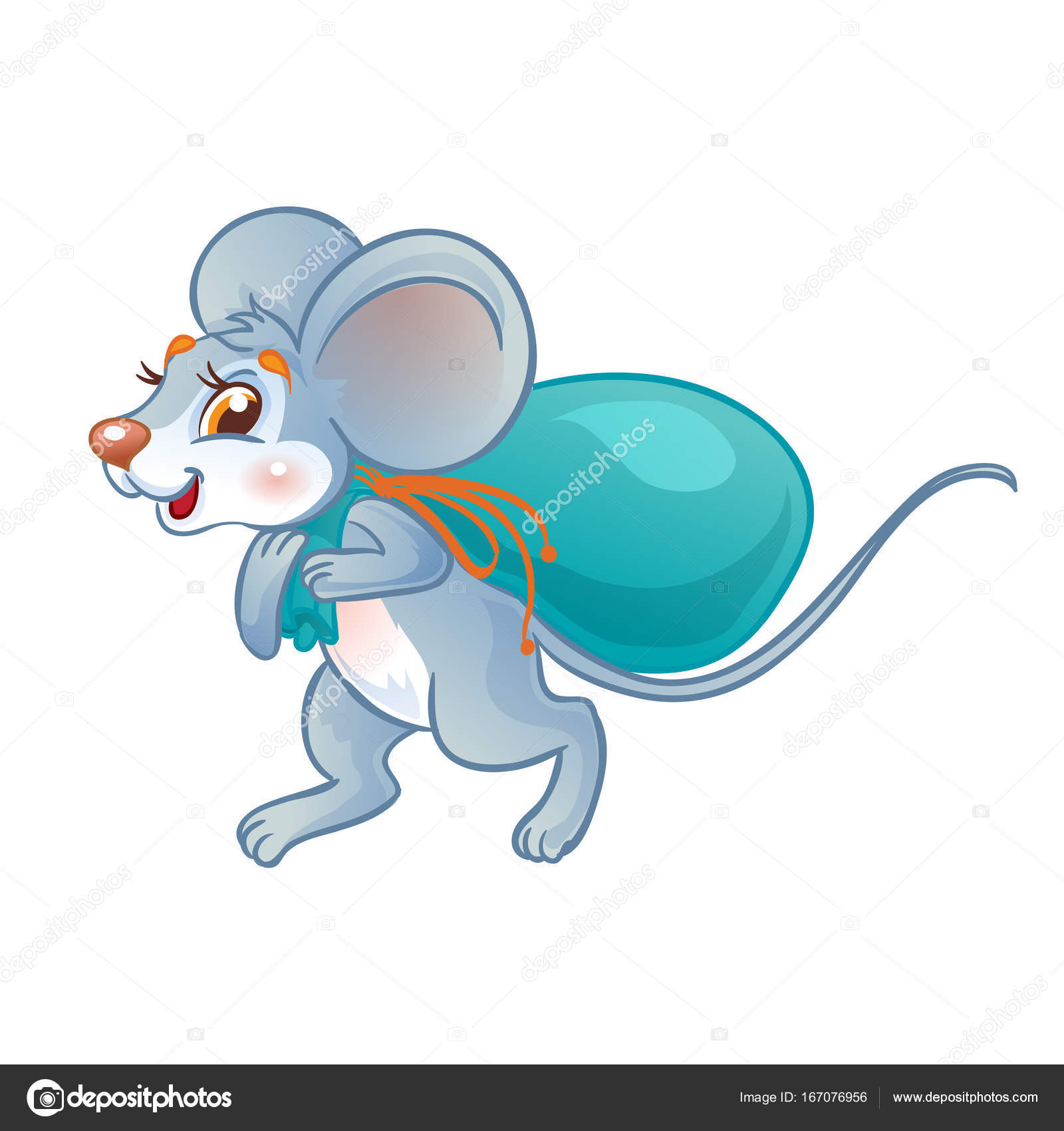 Image vectorielle Souris porte un sac par ©efoxly - 167076956, image size:1600x1700