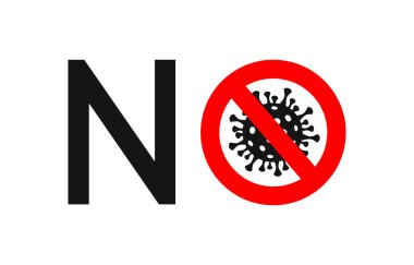 Koronavirüs yok. Tehlikeli hücreli pandemik tıbbi konsept.