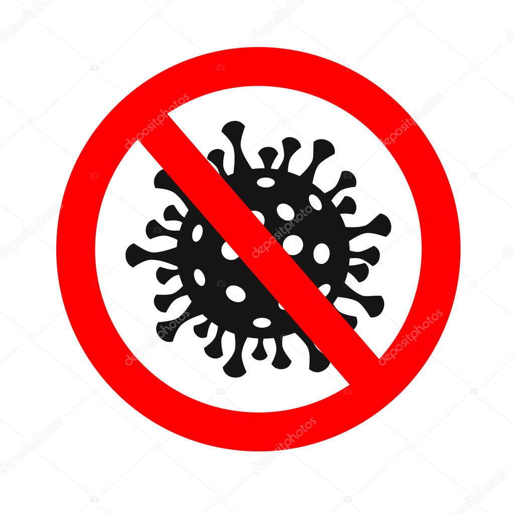Stop coronavirus. Coronavirus danger and public health risk disease and flu outbreak.