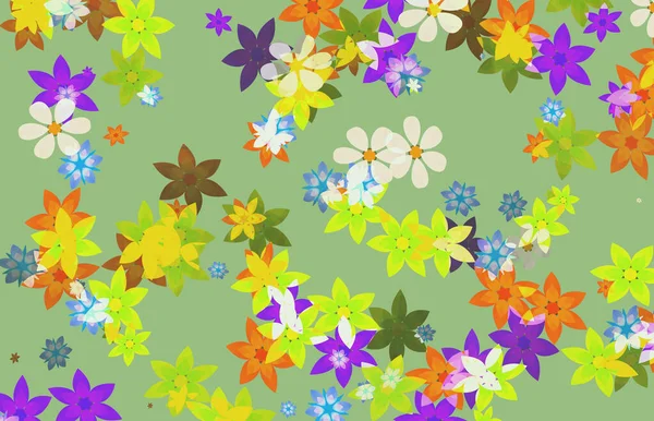 Colored Floral Flower Background — Stock Photo, Image