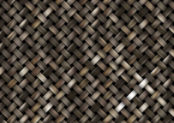 籐のウィッカー織りのテクスチャ — ストック写真