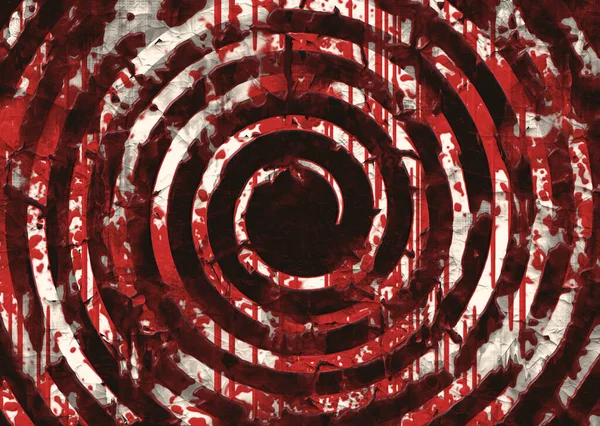 Espiral Hipnótica Remolino Con Sangre — Foto de Stock