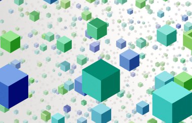 renkli küp blokları arkaplan