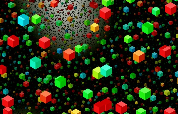 colored cubes blocks background