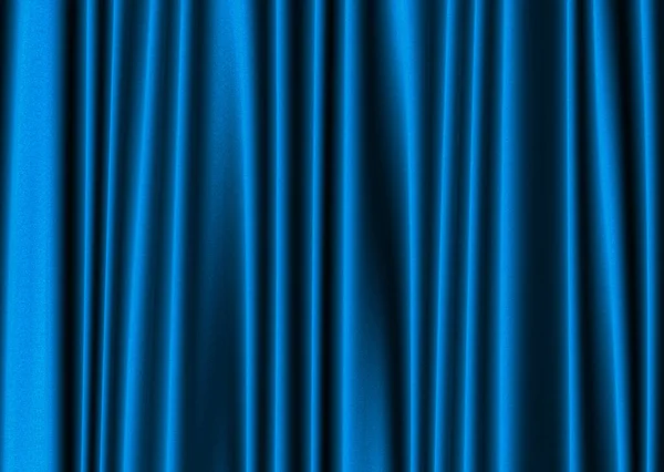 Window Textile Blue Curtain Drapes — Stock Photo, Image