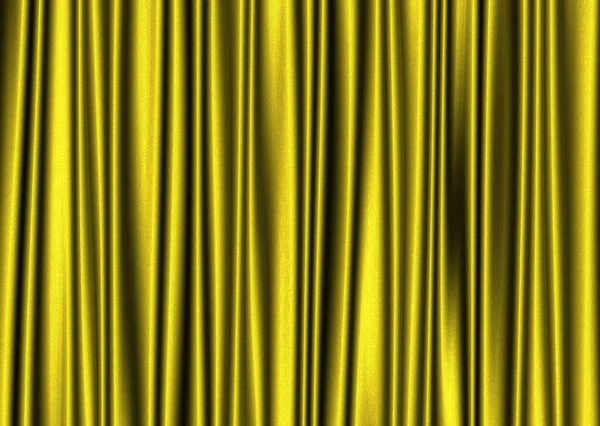 窓布黄色のカーテンのドレープ — ストック写真