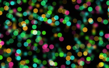 renkli bokeh parti ışıkları