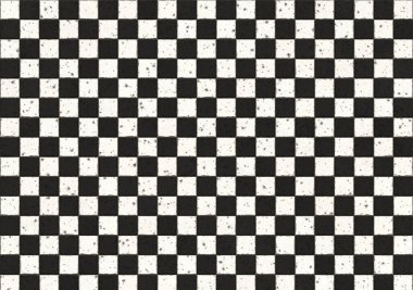 Damalı fayans zemin duvarı