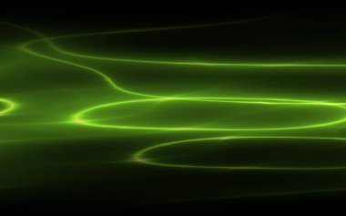 yeşil sihirli elektrik parıltılı ışıklandırma