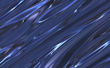 mavi soyut parlak metal saten