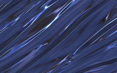 mavi soyut parlak metal saten