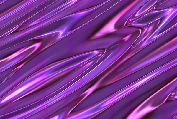 紫色の抽象的な光沢のある金属サテン — ストック写真