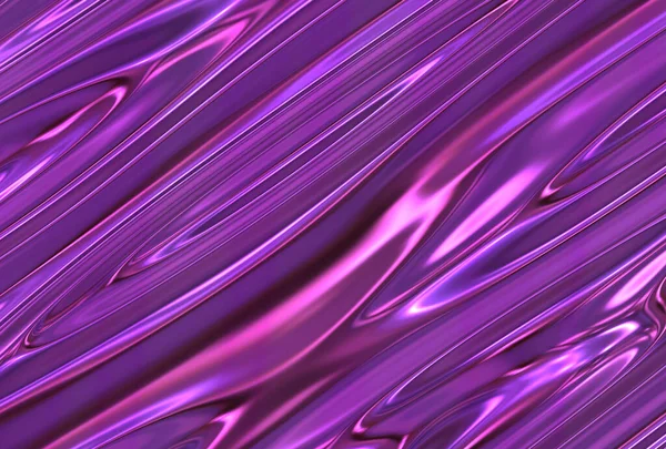 紫色の抽象的な光沢のある金属サテン — ストック写真
