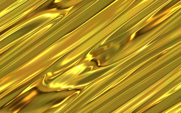 Amarelo Abstrato Brilhante Metal Cetim — Fotografia de Stock