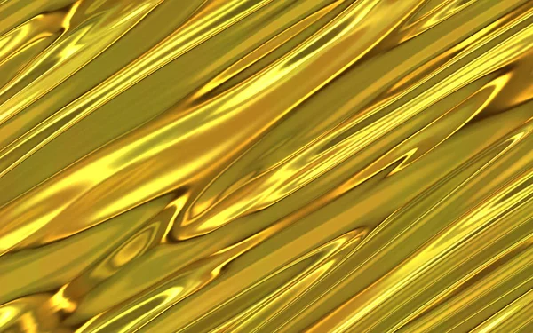 Amarelo Abstrato Brilhante Metal Cetim — Fotografia de Stock