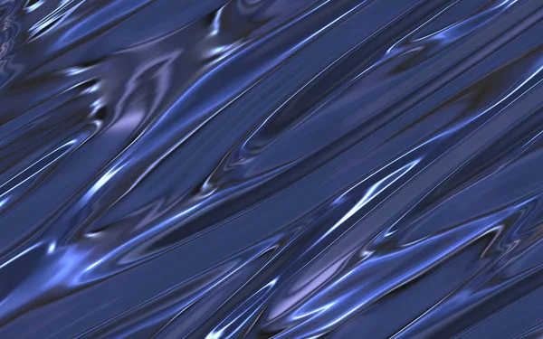 Μπλε Αφηρημένο Γυαλιστερό Μεταλλικό Σατέν — Φωτογραφία Αρχείου