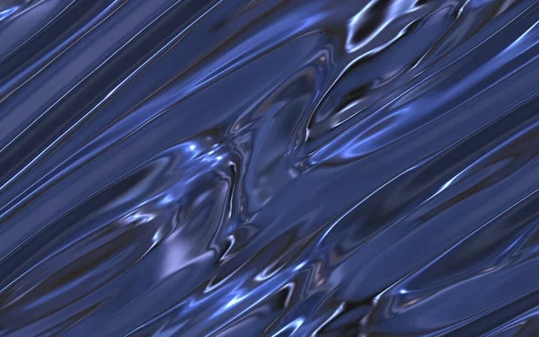 Azul Abstrato Brilhante Metal Cetim — Fotografia de Stock