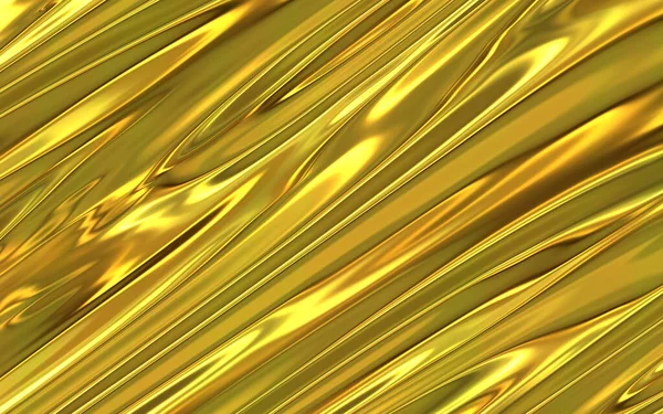 Metal Abstracto Brillante Sedoso Dorado — Foto de Stock