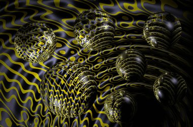 Gelecekçi mor küreler grafiksel 