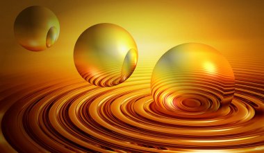 soyut 3d küreler grafiksel