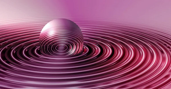 未来派紫色球体图形 — 图库照片
