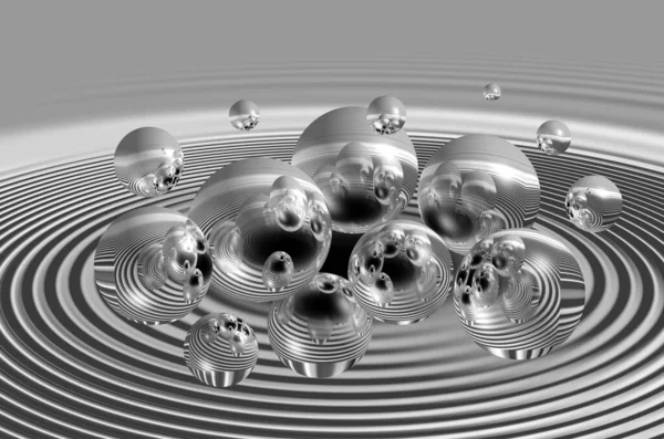 3B küreler ve kabarcıklar grafiği