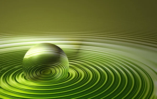 Water Droplet Ripples — Stock Photo, Image
