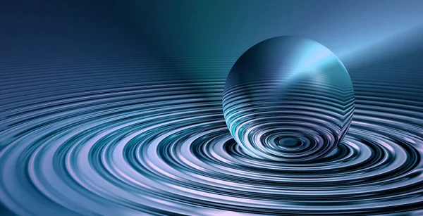 Futuristic Purple Water Liquid Ripples — Stock Photo, Image