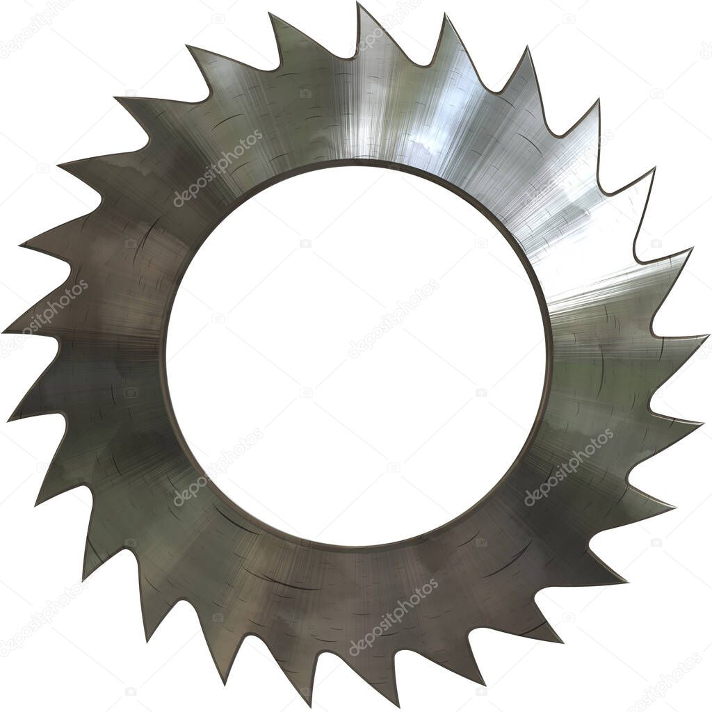 circular saw isolated on white background