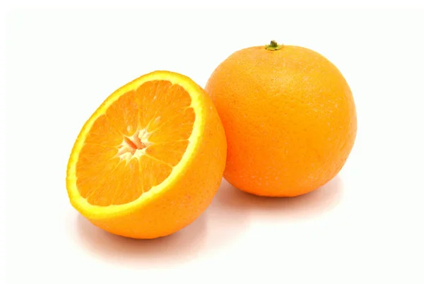Naranjas Sobre Fondo Blanco — Foto de Stock