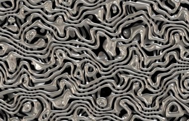 Fütürist soyut bilim kurgu uzaylı metali