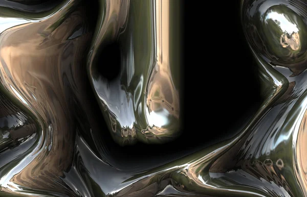 Футуристический Абстрактный Научный Инопланетный Метал — стоковое фото
